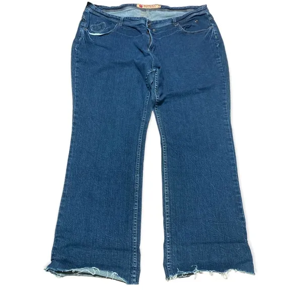 Apple bottoms, denim straight jeans, size 21/22