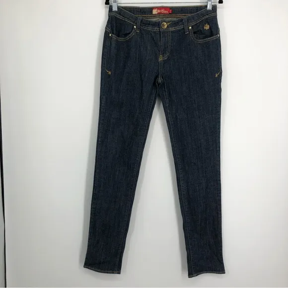 Apple Bottoms Womens Jeans Straight Leg Dark Wash Size 9/10