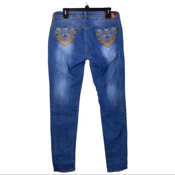 Vintage Apple Bottoms Denim Embroidered Jeans 9/10