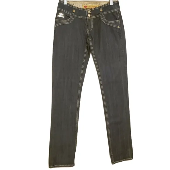 Apple Bottoms | Dark Wash Straight Leg Jeans (Size 7/8)