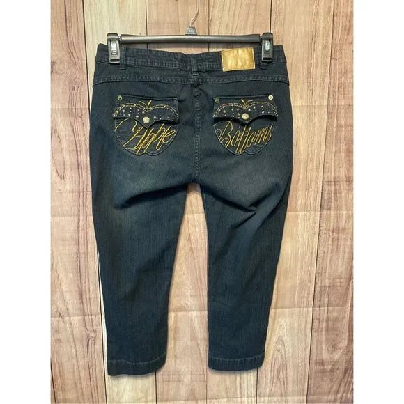 Apple Bottoms Denim Jeans size 9/10 cropped