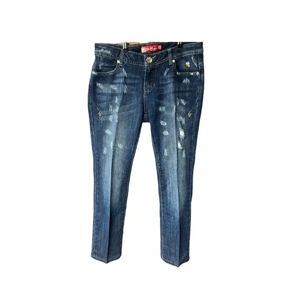 Apple Bottoms distressed jeans