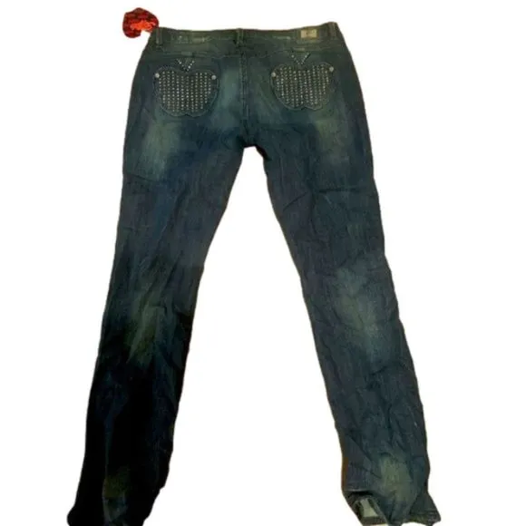 Apple bottom rhinestone jeans
          
      NWT