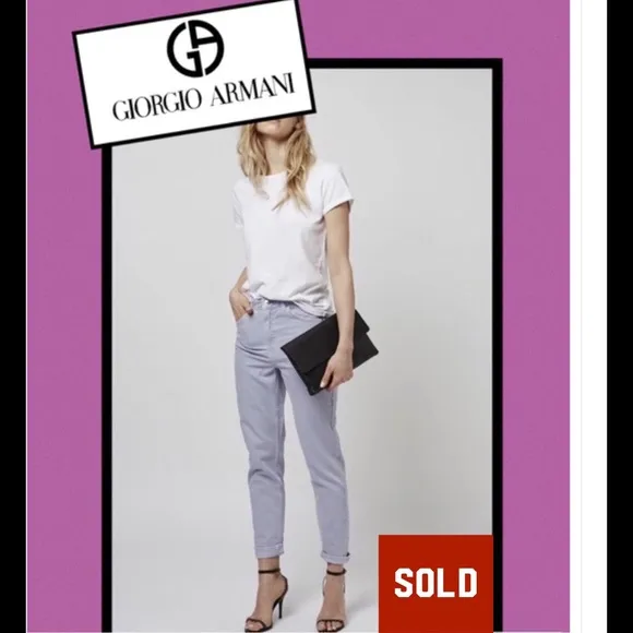 💜GIORGIO ARMANI Women's Lilac Mom Jeans Size 29💜
