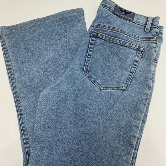 Giorgio Armani Vintage Mid High Crop Flare Jeans