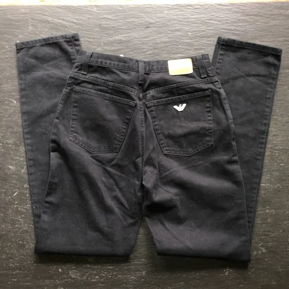 [ARMAI JEANS] Y2K 90’s High waist Disco Black Denim Jean  pant
