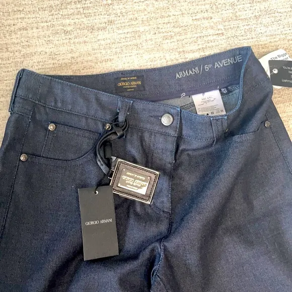 George Armani's new flared pretty jeans.
          
      NWT