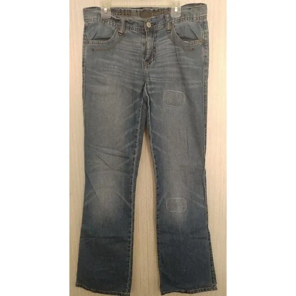 Armani Exchange Distressed Blue Jeans Womens Size 6 Medium Wash