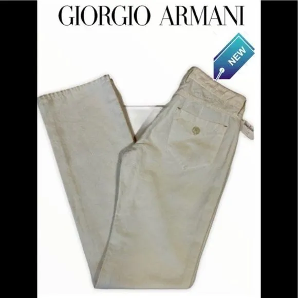 Giorgio Armani cream white jeans NWT size 28
          
      NWT