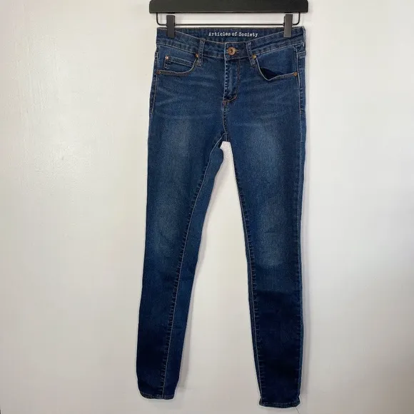 Articles of Society Dark Wash Skinny Jeans