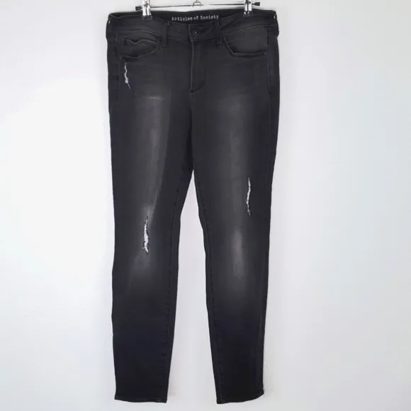 ARTICLES OF SOCIETY Black Sarah Storm Skinny Jeans, size 30
