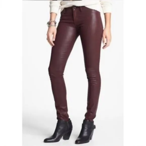 ARTICLES OF SOCIETY Mya Coated Skinny Jeans Size 26
