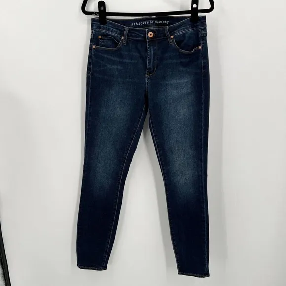 Articles Of Society Sarah Skinny Jeans Womens Sz 30 Mid Rise West End Wash
