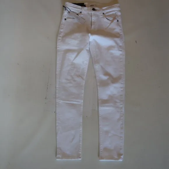NWT Womens ASKK NY Jax Jean White Skinny Denim Jeans 26 *
          
      NWT