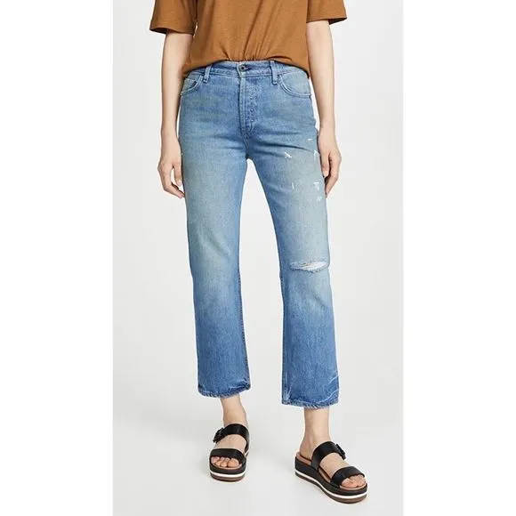 ASKK NY High Rise Straight Jeans in State Street size 26”
          
      NWT
