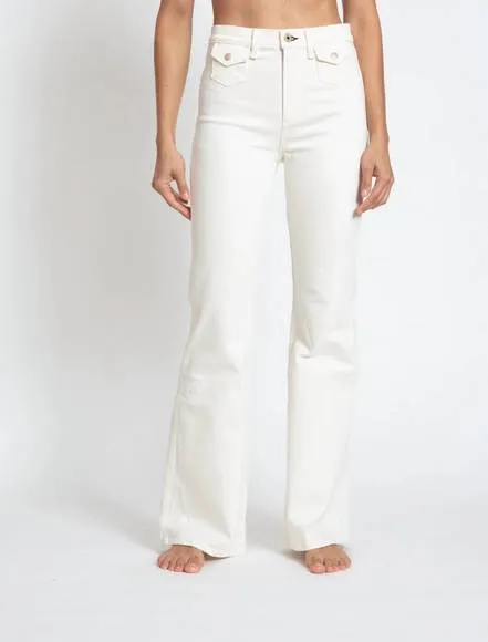 NEW ASKK NY 70s bootcut jean in ivory
          
      NWT