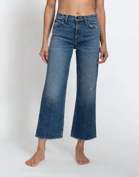 NEW ASKK NY crop wide jean in marina
          
      NWT