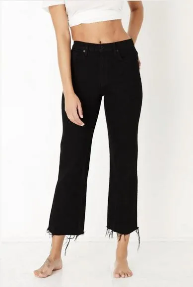NEW ASKK NY slim wide leg jean in black resin
          
      NWT