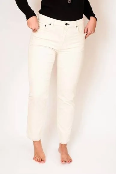 NEW ASKK NY mid rise straight pant in winter white
          
      NWT