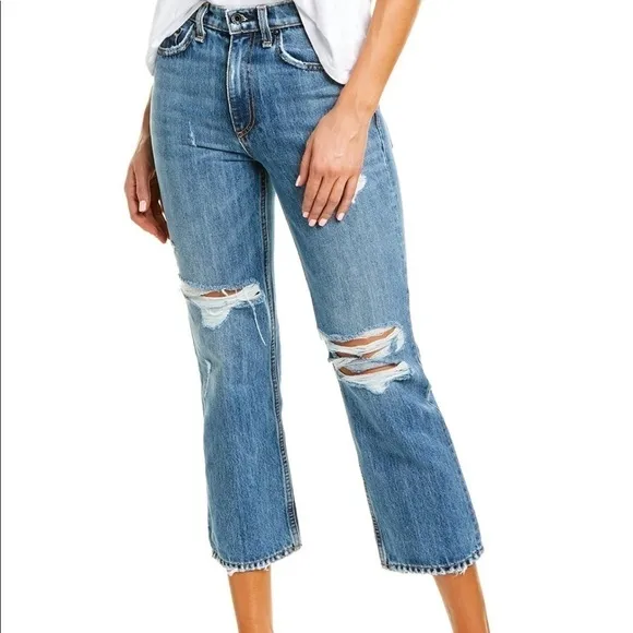 ASKK NY Milton Crop Straight Distressed Jean
          
      NWT