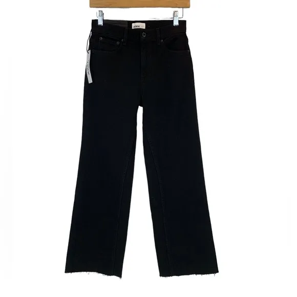 Askk NY Women's High Waist Crop Rough Hem Jeans - Black - size 25 (0)
          
      NWT
