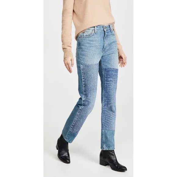 B Sides Patchwork Jeans