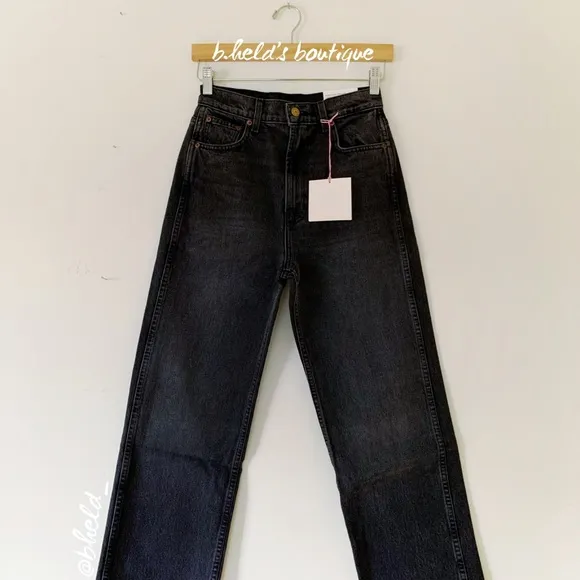 B Sides Jeans Plein Relaxed Straight Jean in Stil Black Denim Size 25 New NWT
          
      NWT