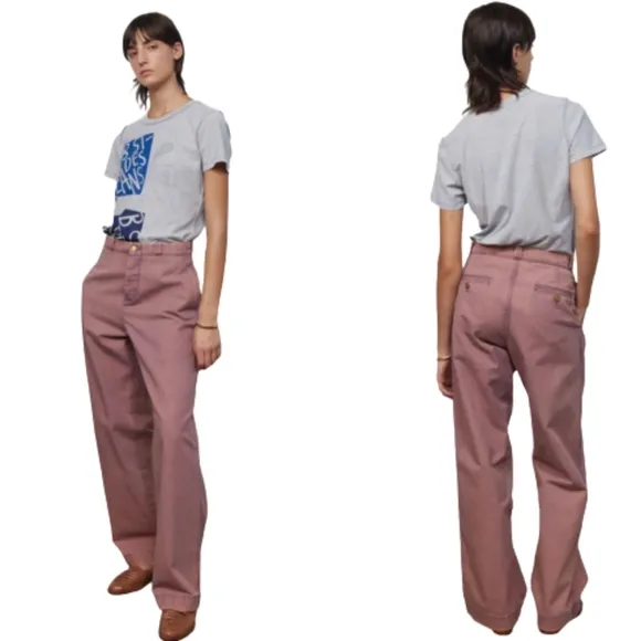 B Sides High Rise Straight Wide Leg Chino in Lilac
          
      NWT