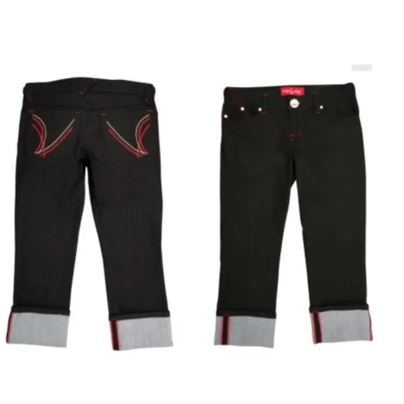 NWT Black Baby Phat Denim Carpi 12 / 14
          
      NWT