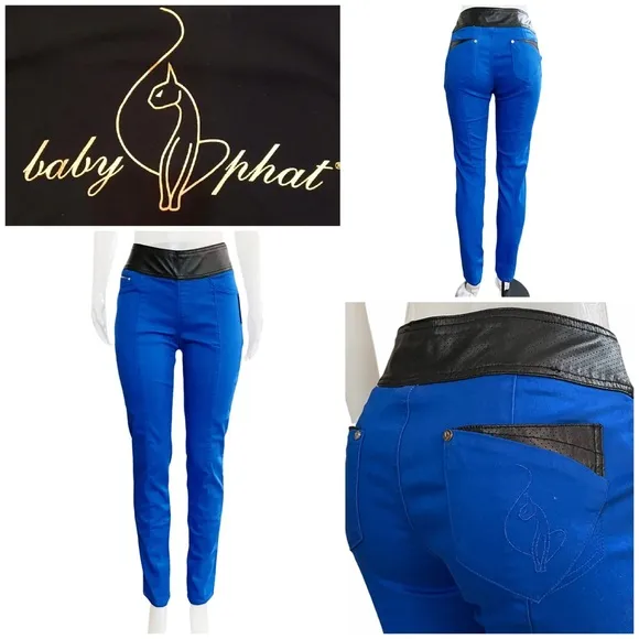VINTAGE Baby Phat Cobalt Blue Jeggings
          
      NWT