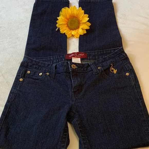 BABY PHAT Jean company ladies 98% cotton 2% spandex blue jeans VGUC++ si…
