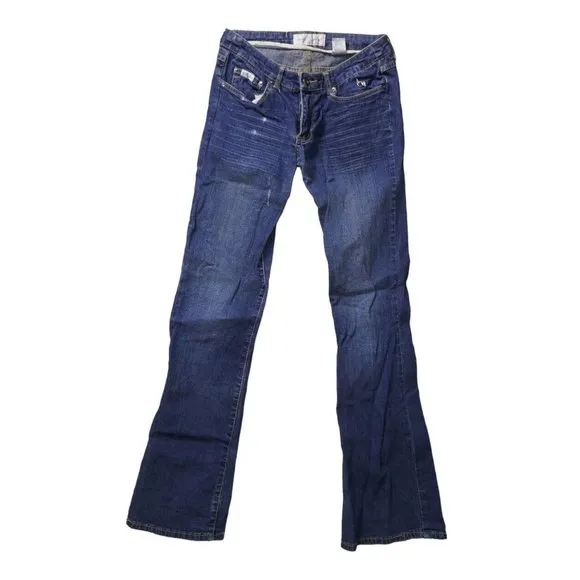Vintage Y2K Baby Phat Kimora Lee Simmons Low Rise Boot Cut Denim Jeans Size 3