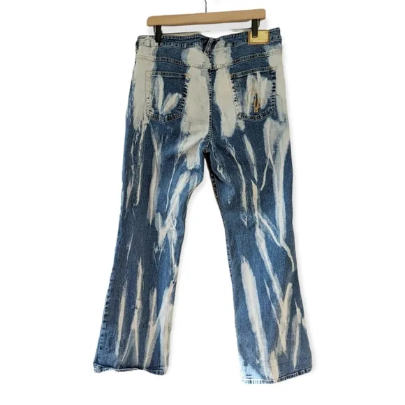 Y2K Baby Phat Paint Splatter Bootcut Jeans