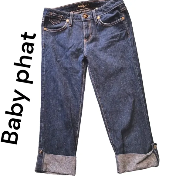 Vintage Baby Phat cropped Jeans size NWOT