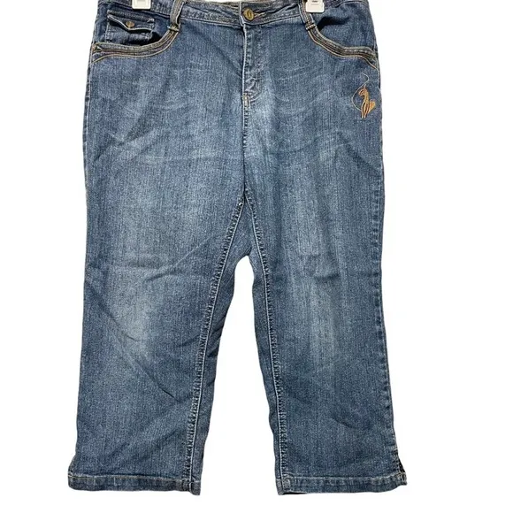 Baby Phat Cropped Demin Jeans