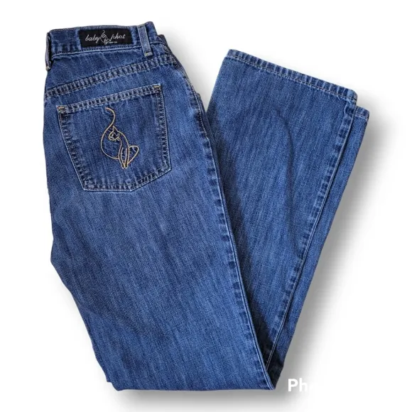 Baby Phat Jean Co. High Rise, Stretch, Straight Leg Jeans. Size 9 (Junio…
