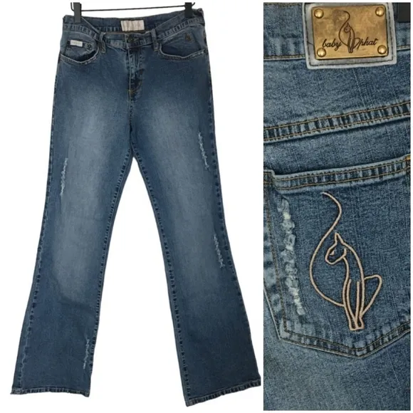 Vintage Baby Phat Y2K Mid Rise Bootcut Jeans