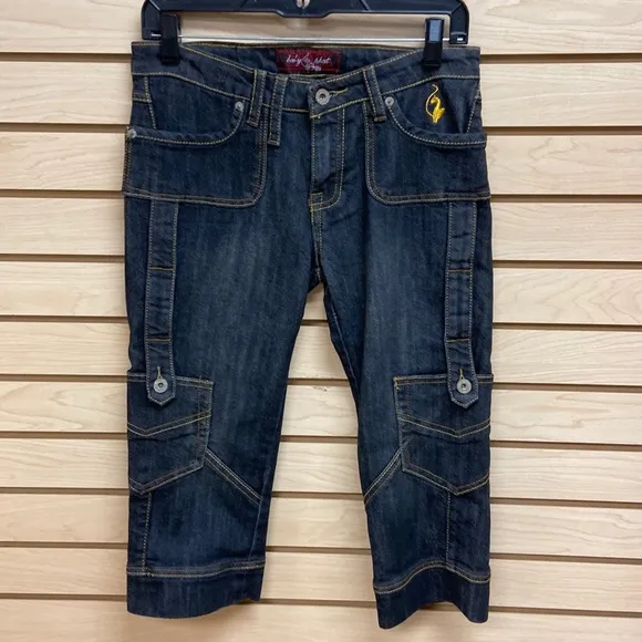 Baby Phat women fashionable capri jeans Size 5-6