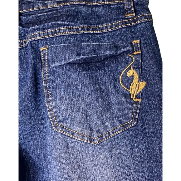 Baby Phat Fashion Women’s Size 9/32” Waist Sand Blasted Silver Label Jeans
