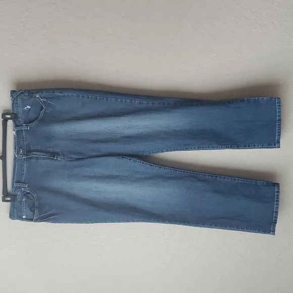 VTG Y2K Baby Phat Jean Co. Silver Label sz 22 straight leg jeans