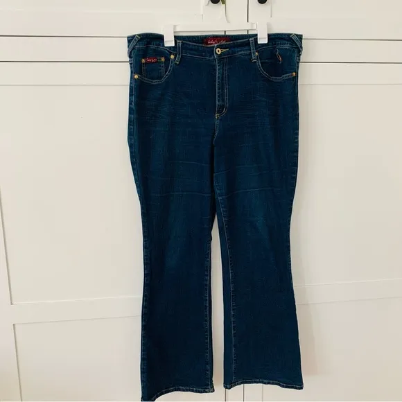 Baby Phat Blue High Waist Straight Jeans