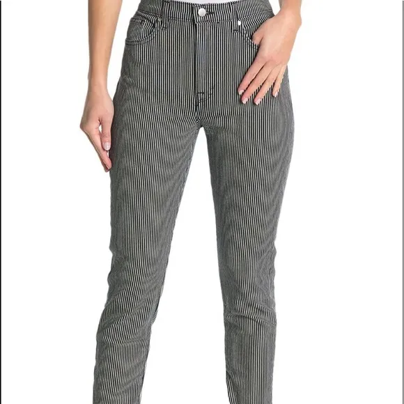 Baldwin Ultra High Rise Striped Skinny Jeans
          
      NWT