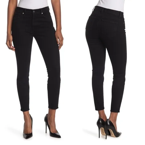 NWT BLDWN Baldwin Ankle Skin Black Jeans High Waisted Size 25
          
      NWT