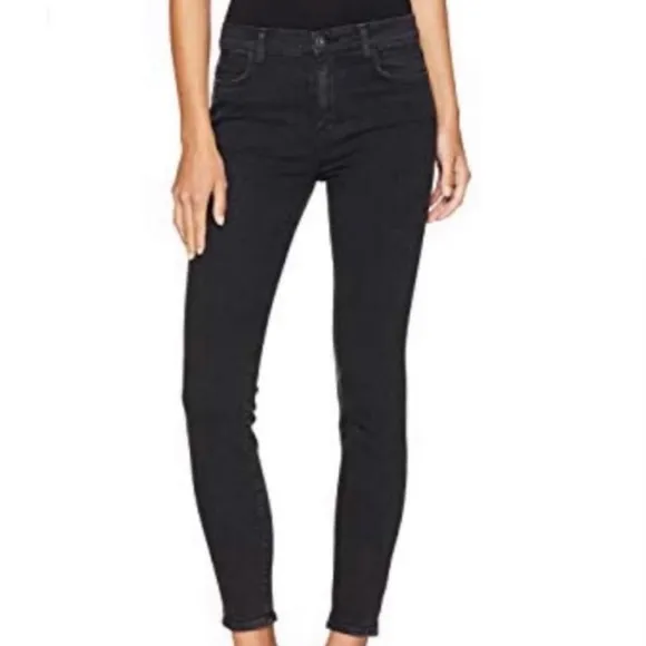 Baldwin The Rivington Mid Rise Peg Leg Crop Jeans