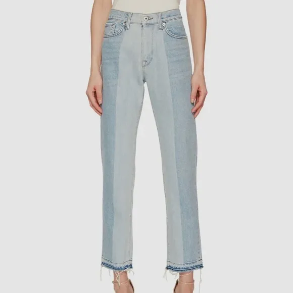$315 Baldwin Women's Blue Lola High-Rise Straight Crop Denim Jeans Pants Size 28
          
      NWT