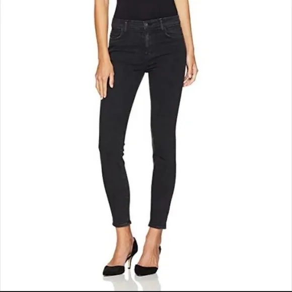 Baldwin Karlie Jeans 32 High Rise Cropped Skinny Smoke New
          
      NWT