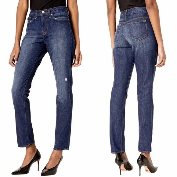 NEW Baldwin Riley Slim Straight Leg Distressed Slouchy Rise El Dorado Jeans 24
          
      NWT