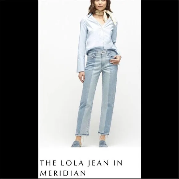 NWT Baldwin Lola Meridian Jeans High Rise Straight Women's Size 30 $315
          
      NWT