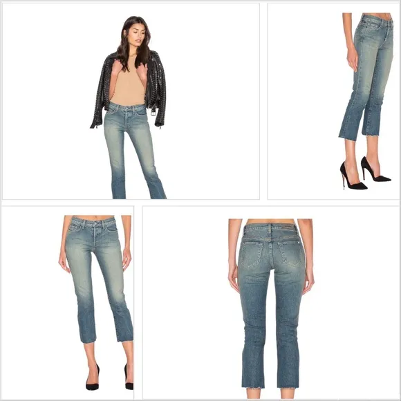𝅺Baldwin Maxwell Mid-Rise Cropped Flare Raw Hem Size 32 NWT
          
      NWT