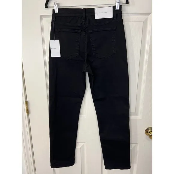 NWT Baldwin BLDWN The Vintage Straight Leg Women's Jeans 27 Black Denim
          
      NWT